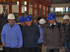 四川（chuān）省重大技術裝備領導小組顧問沈國俊、何木雲蒞臨公司參觀考（kǎo）察